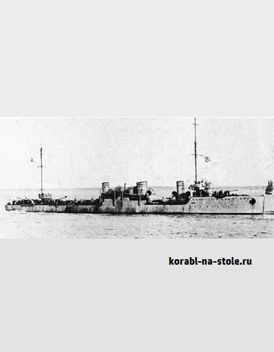 Чертёж модели Эскадренного миноносца Самсон Сталин / Destroyer Samson Stalin (1916) для сборки и историческая справка