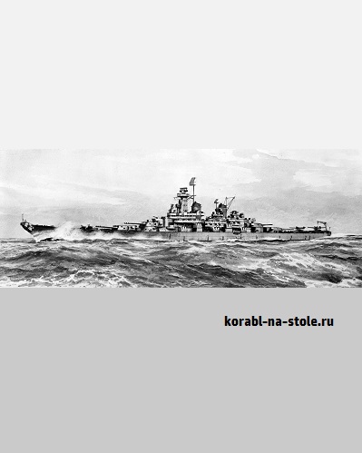 Чертёж модели Линкора Монтана / battlecruiser USS MONTANA для сборки и историческая справка