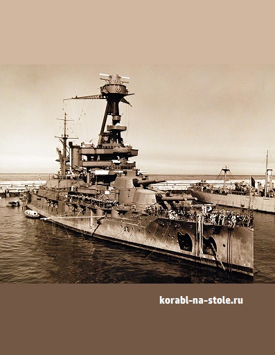 Чертёж модели Линкора Лоррен / Battleship LORRAINE (1913) для сборки и историческая справка