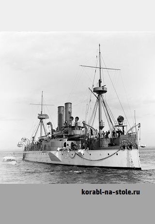 Чертёж модели Броненосца преддредноута Мэн / Battleship pre dreadnought USS Maine (1889) для сборки и историческая справка