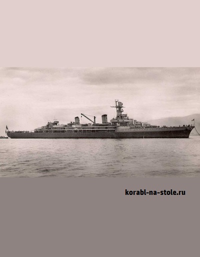 Чертёж модели Крейсера Жанна д’Арк / Cruiser Jeanne d Arc (1930) для сборки и историческая справка