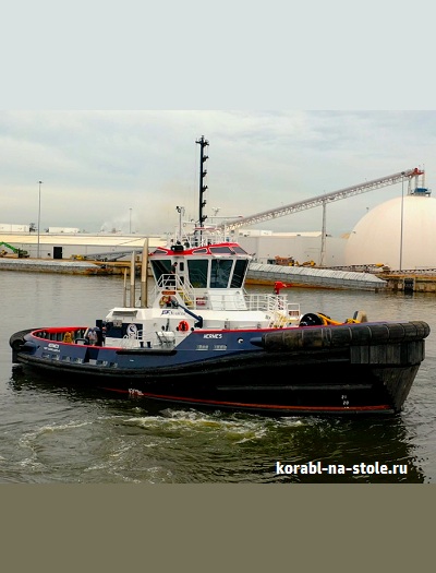 Чертёж модели Буксира Гермес / tug HERMES для сборки и историческая справка