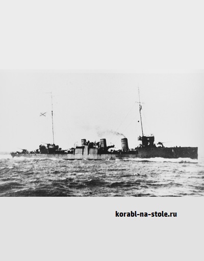 Чертёж модели Эсминца Керчь / Destroyer Kerch (1917) для сборки и историческая справка