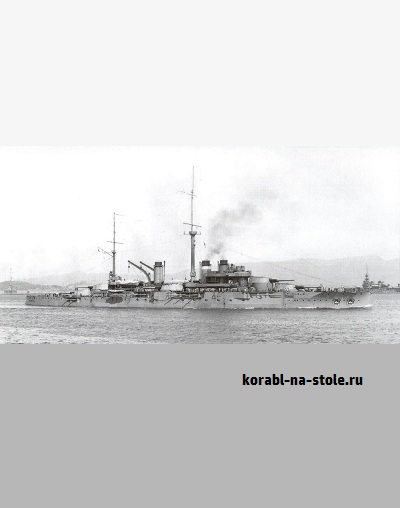 Чертёж модели Линейного корабля-дредноута Жан Бар / Battleship dreadnought JEAN BART (1911) для сборки и историческая справка