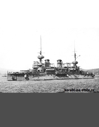 Чертёж модели Броненосца Шарльмань / battleship CHARLEMAGNE для сборки и историческая справка