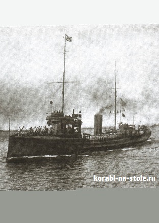 Чертёж модели Эскадренного миноносца Сибирский Стрелок / Destroyer Sibirsky Strelok Konstruktor (1906) для сборки и историческая справка