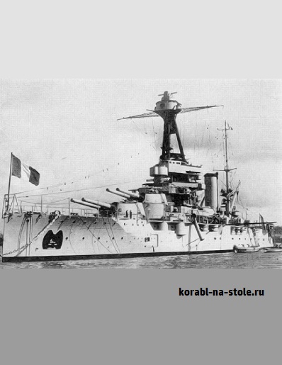 Чертёж модели Линкора Прованс / Battleship PROVENCE (1913) для сборки и историческая справка