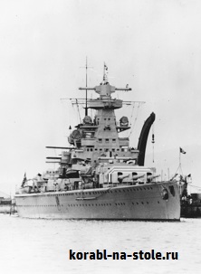 Чертёж модели Линейного крейсера Адмирал Шеер / battlecruiser Admiral Scheer для сборки и историческая справка