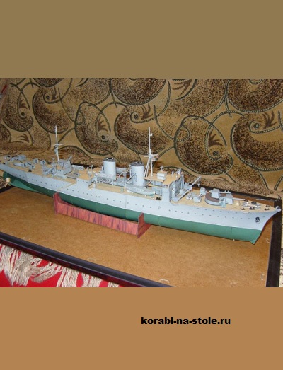 Чертёж модели Минного заградителя Марти Ока / Mine Layer Marti Oka (1941) для сборки и историческая справка