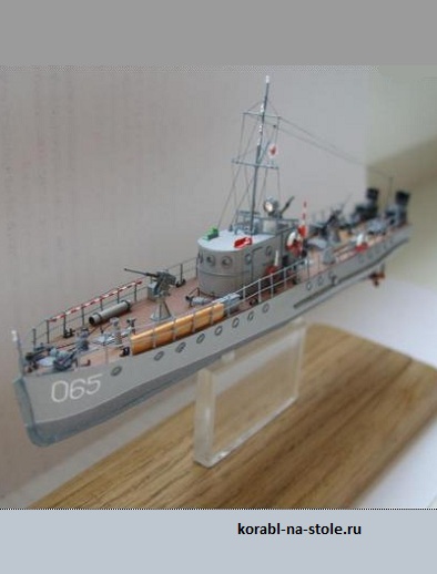 Чертёж модели Малого охотника / Hunting craft MO4 SK065 (1938) для сборки и историческая справка