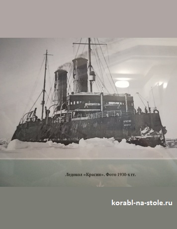 Чертёж модели Ледокола Красин / Icebreaker Krasin (1917) для сборки и историческая справка
