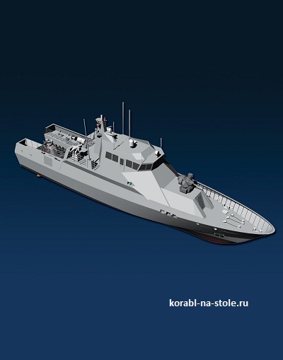 Чертёж модели Скоростного ударного катера SAR 33 / Fast Strike Craft SAR33 для сборки и историческая справка