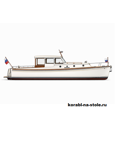 Чертёж модели Кабинного катера / cabincruiser SNAPDRAGON 32 своими руками