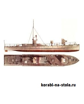Чертёж модели Бронекатера Пика / Armored cutter Pika (191x) для сборки и историческая справка