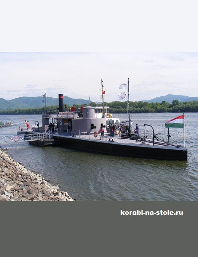 Чертёж модели Монитора Марос / Monitor Maros (1871) для сборки и историческая справка