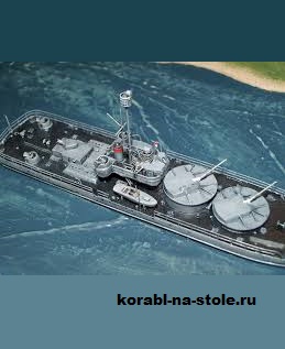 Чертёж модели Монитора Ударный / Monitor Udarny (1934) для сборки и историческая справка