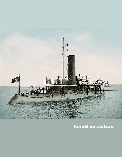 Чертёж модели Таранного корабля Катадин / ram USS KATAHDIN для сборки и историческая справка