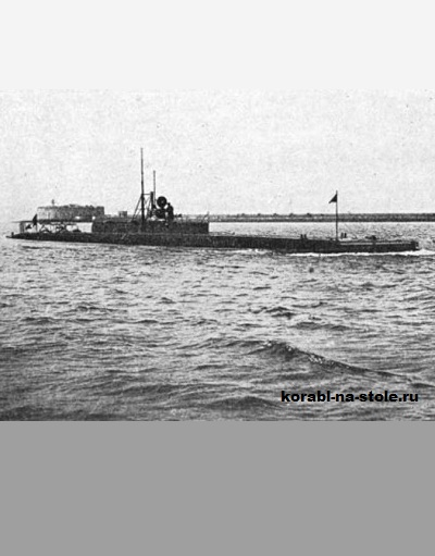 Чертёж модели Подводной лодки Форел / Submarine Forel (1904) для сборки и историческая справка