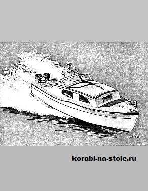 Чертёж модели Катера Кабальеро / cruiser CABALLERO 19 своими руками