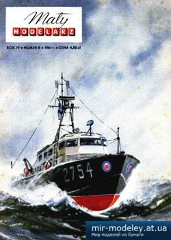 Kuter radarowy RTTL-2754 [Maly Modelarz 1961-08] из бумаги