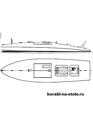 Чертёж модели Моторной лодки Зиппер 18 / hydroboat ZIPPER 18 своими руками