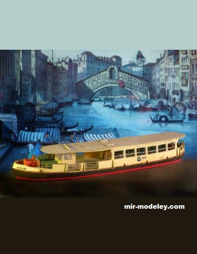 Вапоретто / Il Vaporetto di Venezia из бумаги