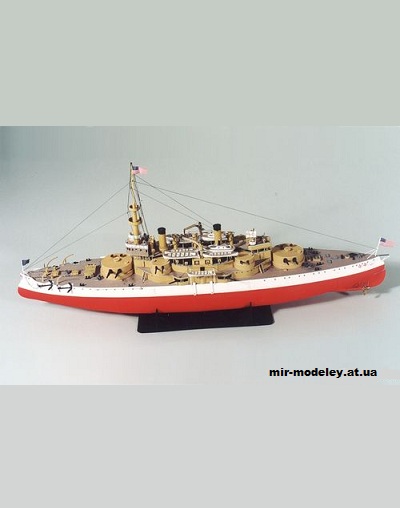 Броненосец USS Oregon (Digital Navy) из бумаги