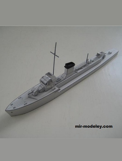 destroyer SLEIPNER из бумаги
