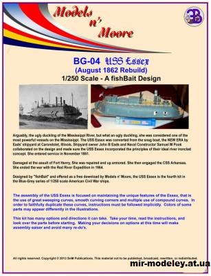Броненосец USS Essex (Models'n'Moore) из бумаги