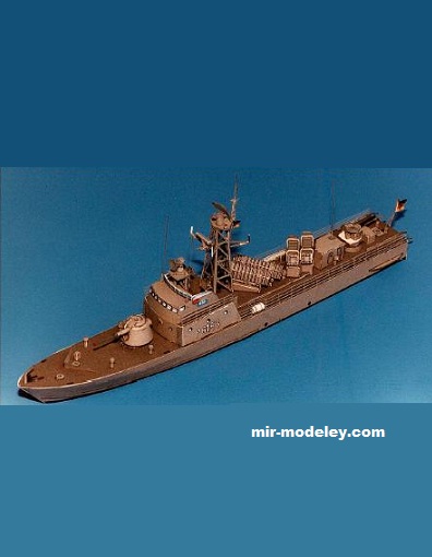 Schnellboot der Jaguar-Klasse из бумаги