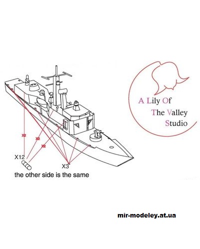 USS Oliver Hazard Perry (Yuki Yuji) из бумаги