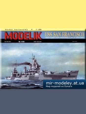 Тяжелый крейсер San Francisco [Modelik 2009-01] из бумаги