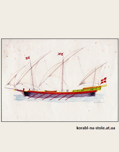 Чертёж модели Шебеки Le Boberach / Ле Боберач (1830) для сборки и историческая справка