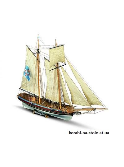 Чертёж модели Шхуны Marseille, Topsail schooner (1764) для сборки и историческая справка