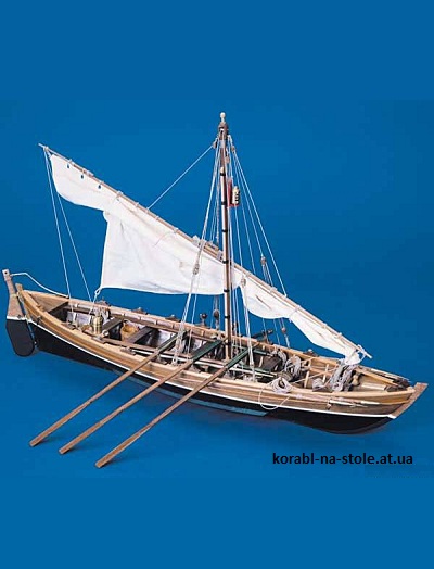 Чертёж модели китобойной лодки-ланчи Lancia baleniera (XVIII–XIX) для сборки и историческая справка