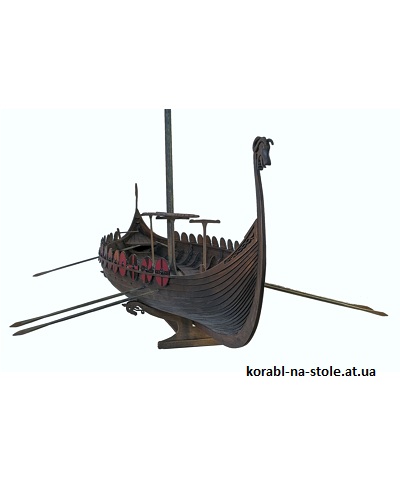 Чертёж модели Дракара Longship Viking (X века) для сборки и историческая справка