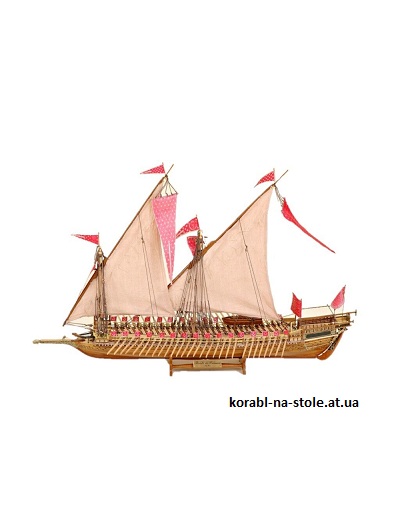 Чертёж модели Галеры Maltesisk / Мальтийская (XVI–XVIII) для сборки и историческая справка