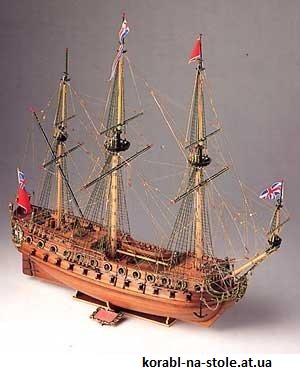 Чертёж модели Корабля HMS Neptune / Нептун (1797) для сборки и историческая справка