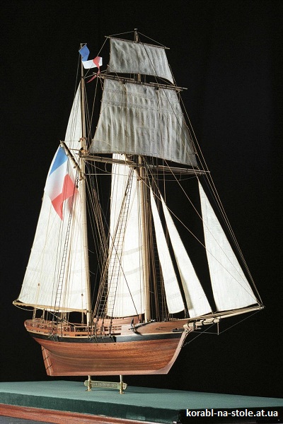 Чертёж модели Шхуны La Jacinthe / Жасмин (1823) для сборки и историческая справка
