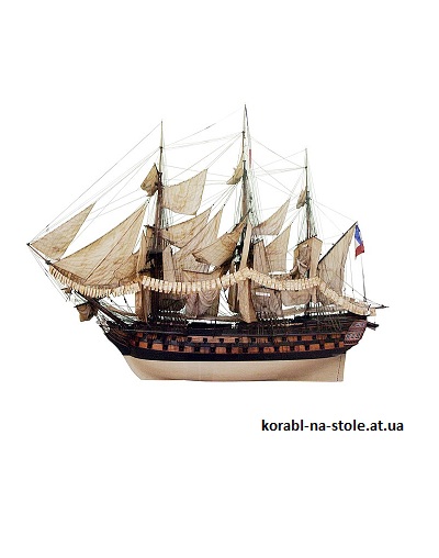 Чертёж модели Корабля Montebello / Монтабелло (1812) для сборки и историческая справка