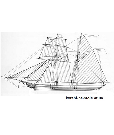 Чертёж модели Клипера Matchless / Мэтчлесс (1850) для сборки и историческая справка