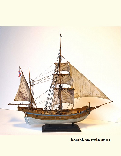 Чертёж модели Мартиганы Pesq Vela (1750) для сборки и историческая справка