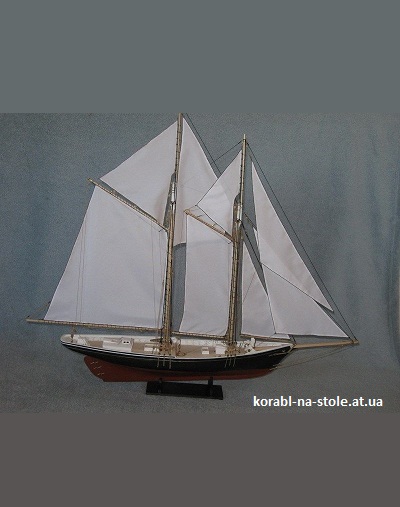 Чертёж модели Шхуны Lettie G. Howard / Летти Дж. Ховард (1893) для сборки и историческая справка