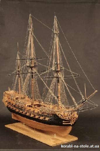 Чертёж модели Корабля Le Fleuron / Ле Флёрон (1729) для сборки и историческая справка