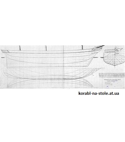 Чертёж модели клипера Sommerfeldt (1848–1855) для сборки и историческая справка