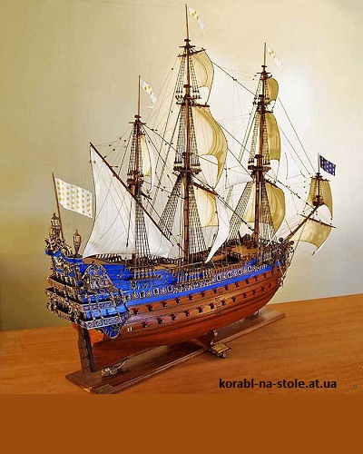 Чертёж модели Корабля Le Soleil Royal / Королевское Солнце (1669) для сборки и историческая справка