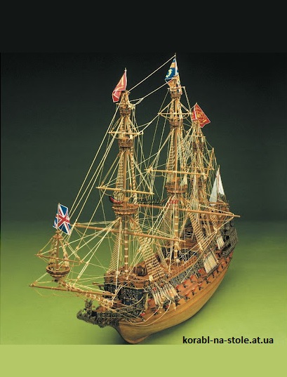 Чертёж модели Корабля Sovereign Of The Seas / Владыка морей. Mantua (1637) для сборки и историческая справка
