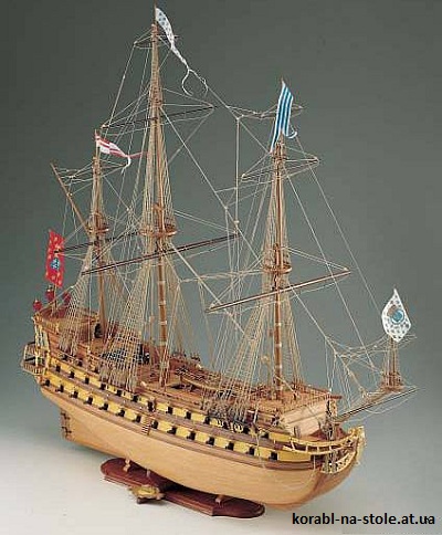 Чертёж модели Корабля Le Mirage / Ле Мираж (XVII) для сборки и историческая справка