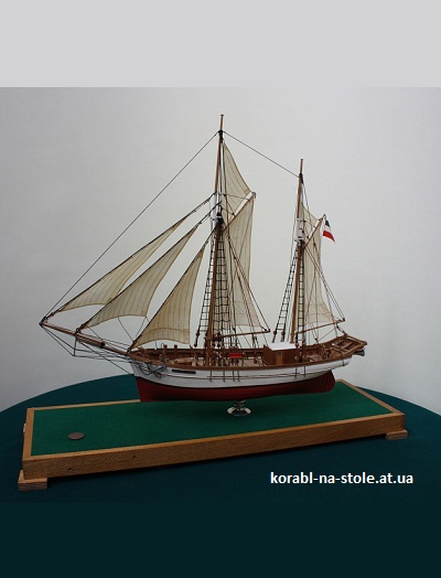 Чертёж модели Кетча Karl and Maria / Карл и Мария (XIX) для сборки и историческая справка