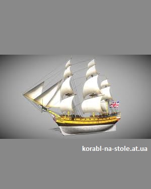 Чертёж модели Корабля Leopard / Леопард (1790) - для сборки и историческая справка